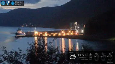 Centre-ville de Maløy webcam en direct