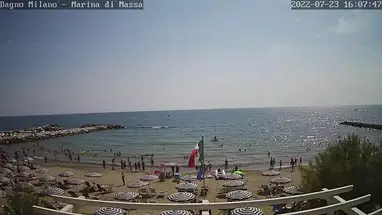 バーニョ ミラノ、マリーナ ディ マッサ ウェブカメラのライブストリーム