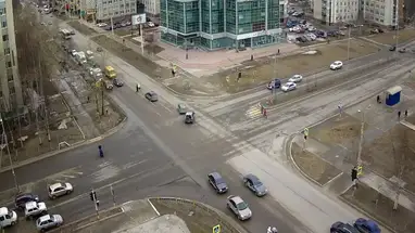 Веб-камера Перекресток улиц Мира и Маршала Жукова. в реальном времени