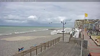 Plage de Mers les Bains webcam en direct