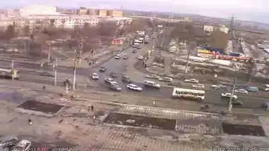 Kreuzung der Metallurgisten- und Telman-Straßen, Krasnojarsk Online-Webcam
