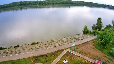 Ufer des Dorfes Molodezhny, Bijsk Online-Webcam