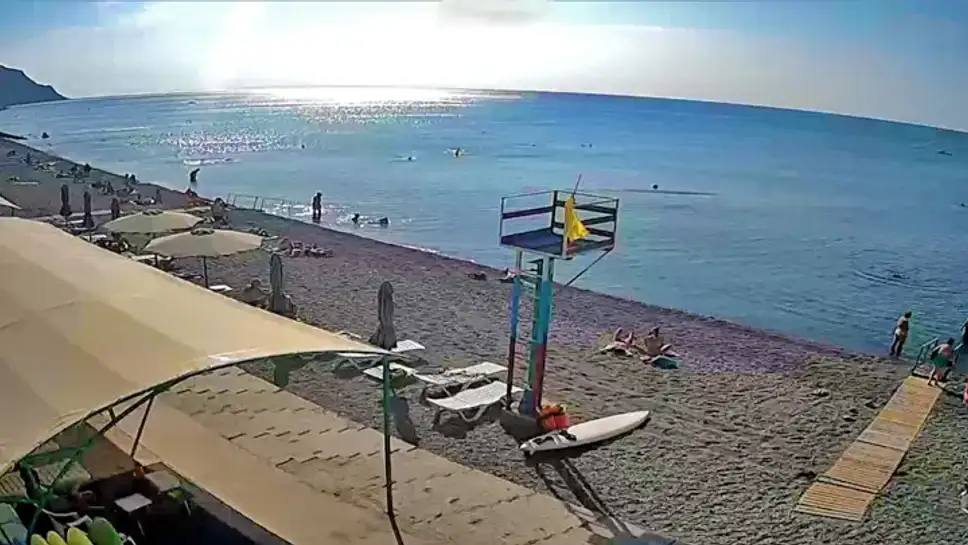 Лазаревское веб камера реальное центральный пляж