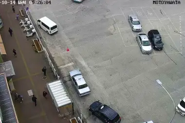 Bahnhof Motoyawata, Taxistand am Nordausgang, Ichikawa