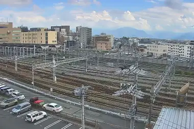 Pátio ferroviário da Estação de Nagano
