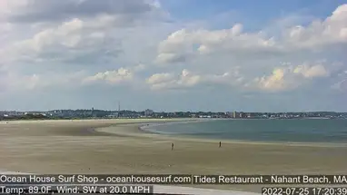 Nahant Beach Surf, Massachusetts Live Cam