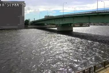 Rivière Naka au pont Aoto, Katsushika