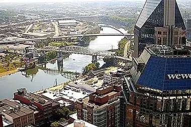 Panoramiczny widok Nashville