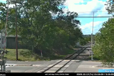 ニューブラウンフェルズ鉄道博物館踏切、テキサス州
