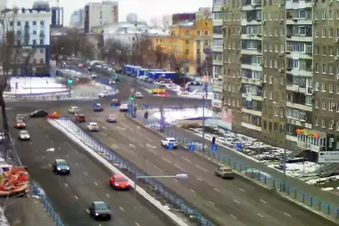 Webcam at the crossroads of Novo-Sadovaya and Osipenko streets in Samara