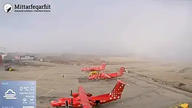 Aeropuerto de Nuuk Sur, Groenlandia cámara web en vivo