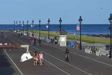 Playa de Ocean City y cámara de surf