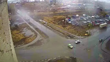 October and Sovetov crossroads, Kondopoga Live Cam