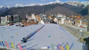 Olympisch bergdorp, Krasnaya Polyana online-webcam