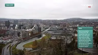 Panorama Oslo, Norwegia kamera na żywo