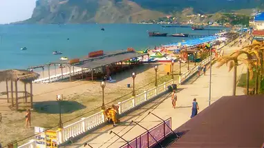Panoramiczna plaża, Koktebel kamera na żywo