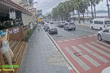 Carretera de la playa de Pattaya, Tailandia