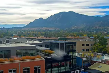 Pearl Street and Flatirons, Boulder