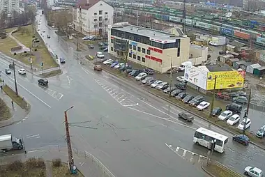 Kruispunt van Pervomajski - Melentieva, Petrozavodsk