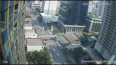 Petchaburi Road w Bangkoku kamera na żywo