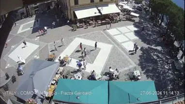 Piazza Garibaldi Square, Menaggio Live Cam