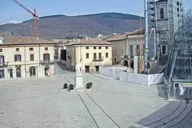 Saint Benedict Square Webcam, Norcia, Italy