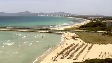 Playa de Muro, Mallorca cámara web en vivo
