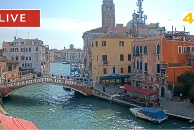 Webcam with a view of the Ponte delle Guglie bridge, Venice, Italy