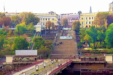 Potemkin-stappen in Odessa