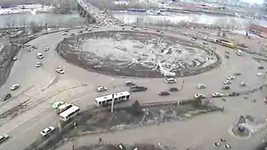 Веб-камера Предмостная площадь, Красноярск в реальном времени