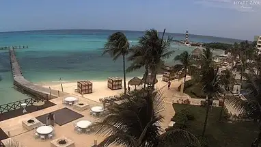 Zona degli hotel di Punta Cancun, Quintana Roo webcam dal vivo