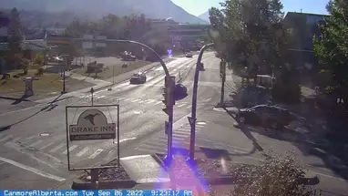 Avenida Ferroviária, Canmore webcam ao vivo
