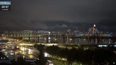 Веб-камера Радужный олимпийский мост, Сеул в реальном времени