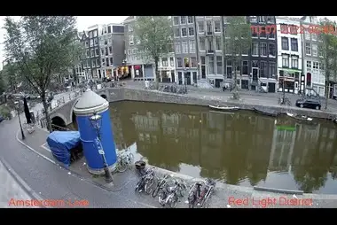 Crazy bicycle crossing, Amsterdam