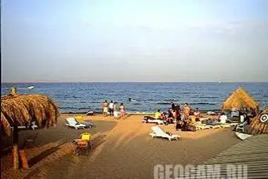 Red Sea beach webcam, Hurghada