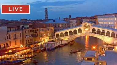 Ponte Rialto, Veneza webcam ao vivo