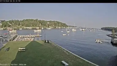 Веб-камера Рокпорт-Харбор, штат Мэн в реальном времени
