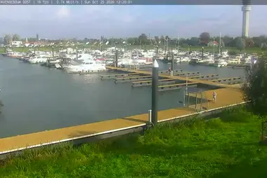 Marina de Ruremonde, vue depuis la capitainerie