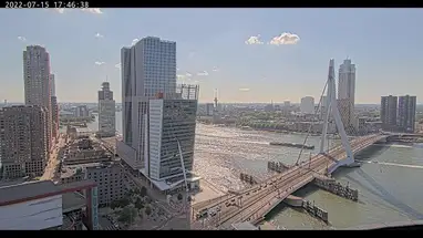 इरास्मस ब्रिज, रॉटरडैम लाइव वेबकैम प्रसारण