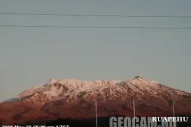 Ruapehu volcano webcam