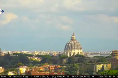 Cúpula de São Pedro vista de Aurelio, Roma