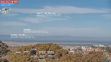 Aéroport de San Francisco, Californie webcam en direct