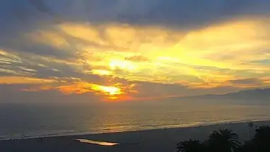 Praia de Santa Mônica webcam ao vivo