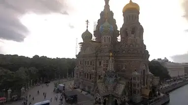 Verlosser op het Bloed-kathedraal, Sint-Petersburg online-webcam