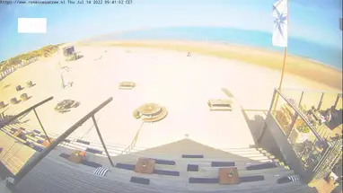 Plaża Renesse aan Zee w Zelandii kamera na żywo