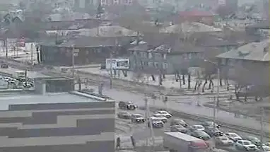 Kruispunt van de straten Shakhterov en Berezina, Krasnojarsk online-webcam