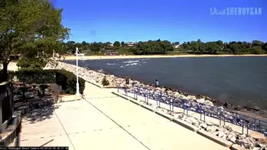 Plage de Sheboygan, Wisconsin webcam en direct