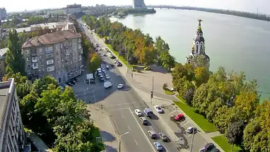 Terraplén de Sicheslavskaya, Dnipro cámara web en vivo