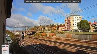 Solna-Zug, Stockholm Online-Webcam