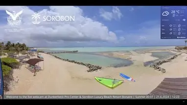 Ośrodek Sorobon Beach na Bonaire kamera na żywo